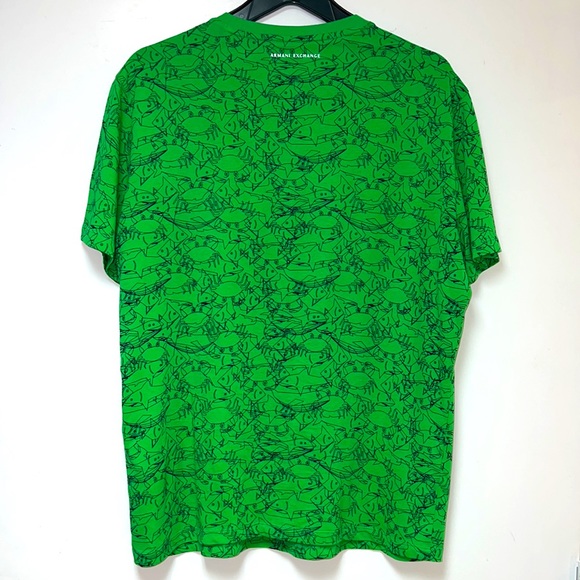 NWOT ARMANI EXCHANGE T-SHIRT IN GREEN - Picture 3 of 6